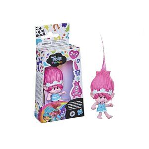 DreamWorks TrollsTopia Surprise Hair Poppy Collectible Doll, Toy with 2 Hidden S